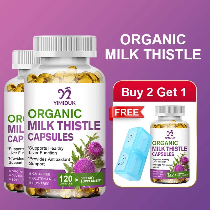 Health Wellness Vitality - YIMIDUK Milk Thistle Liver Supplement, Supports