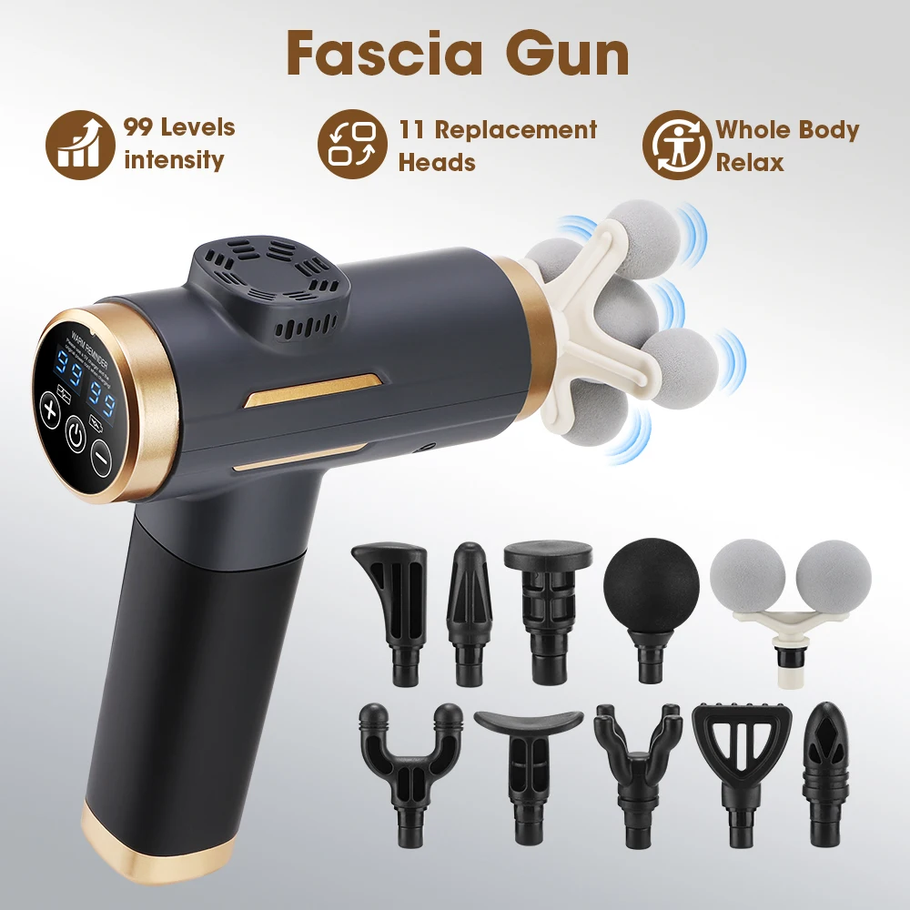 Health Wellness Massage - Electric Fascia Gun 24W 99 Gear