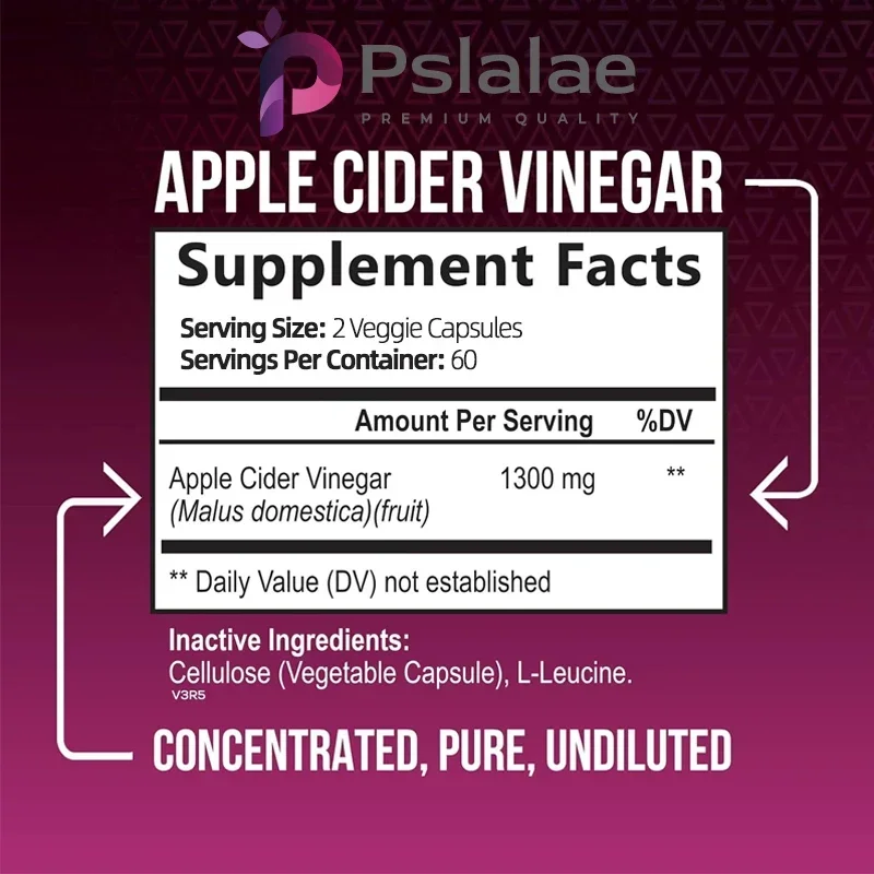 Apple Cider Vinegar Capsules - - Health Wellness Vitality 评论和价格