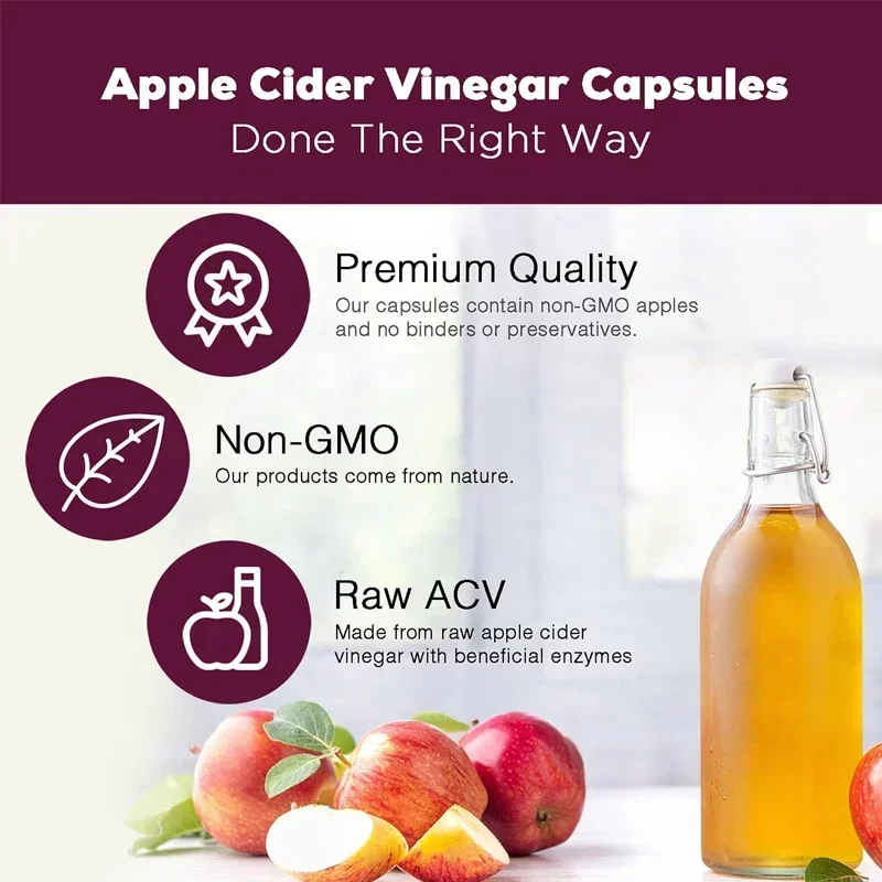 Apple Cider Vinegar Capsules - - Health Wellness Vitality 评论和价格