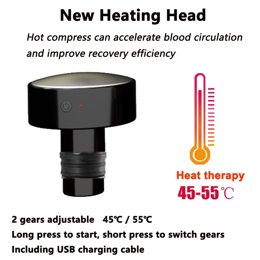 New Heat Fascia Gun Massage He - Health Wellness Massage 评论和价格