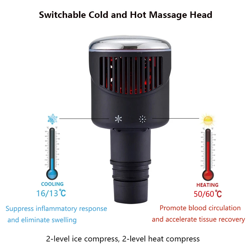 New Heat-Cold Fascia Gun Massa - Health Wellness Massage 评论和价格