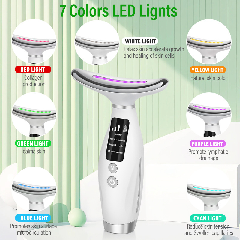 7 Color Facial Neck Massager E - Health Wellness Massage 评论和价格
