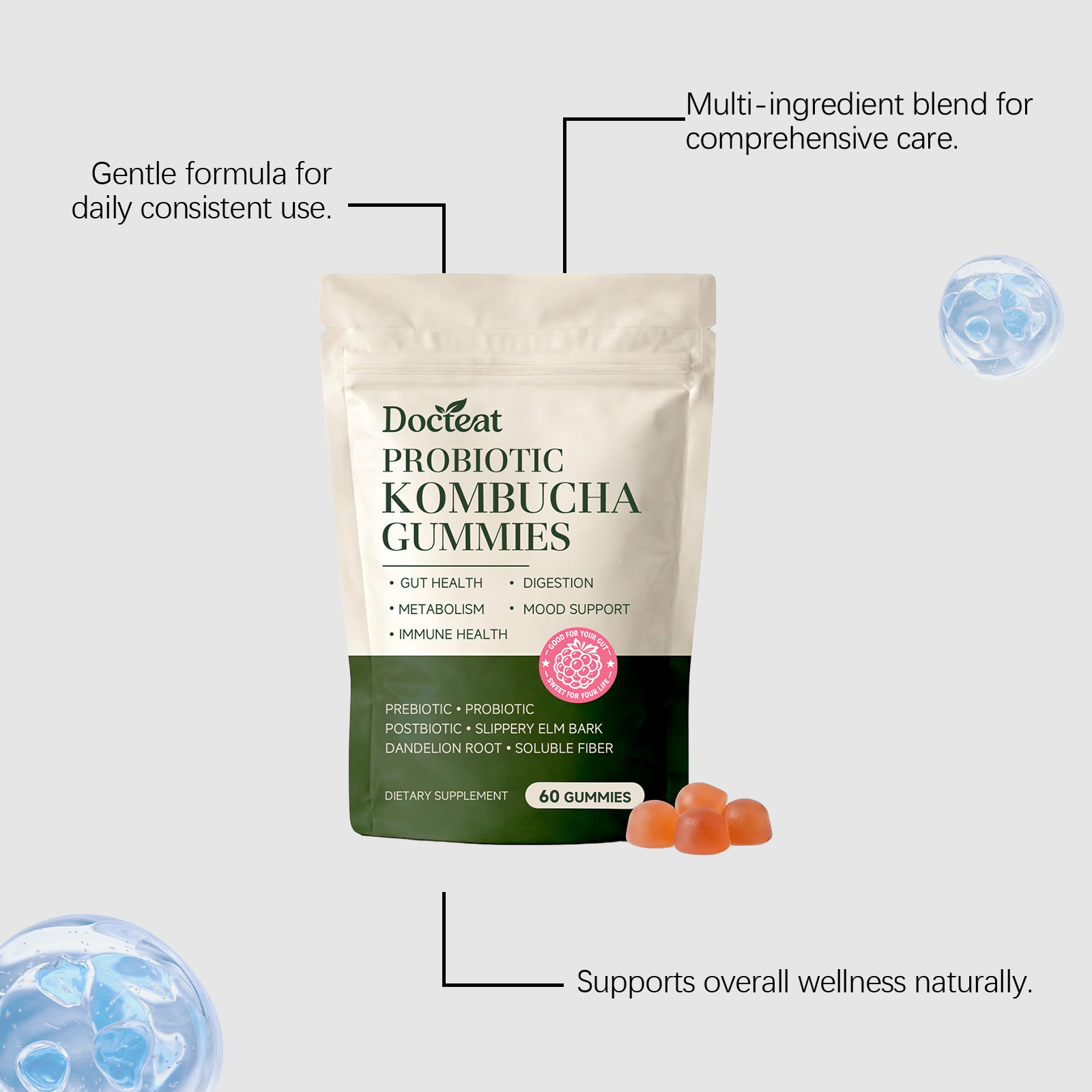 Adults Probiotic Gummies Suppo - Health Wellness Gummies 评论和价格