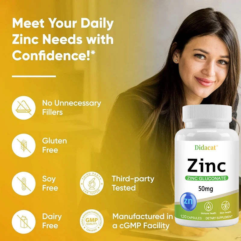 Zinc 50 Mg - with Zinc Glucona - Health Wellness Day 评论和价格