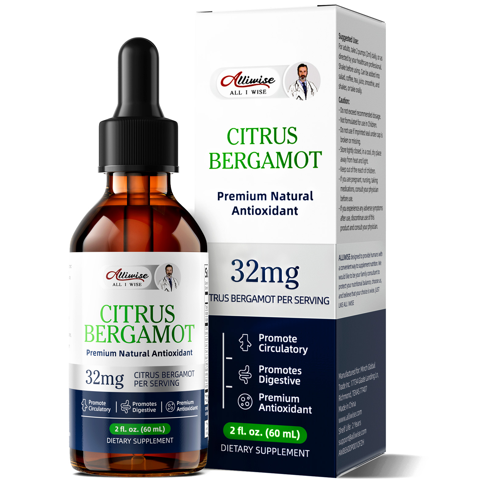 Alliwise Bergamout Extract Dro - Health Wellness Day 评论和价格