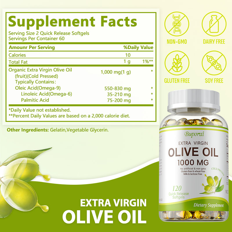 Olive Oil Softgel 1000mg - Pro - Health Wellness Vitality 评论和价格